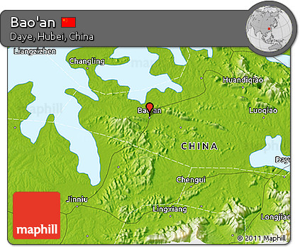 Physical 3D Map of Bao'an
