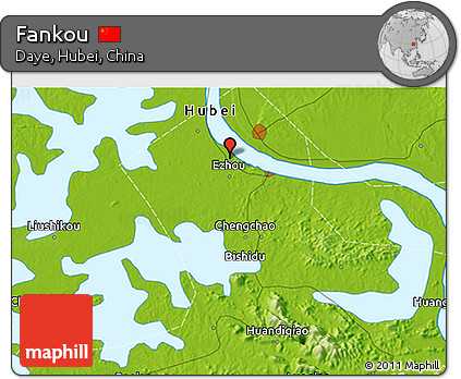 Physical 3D Map of Fankou