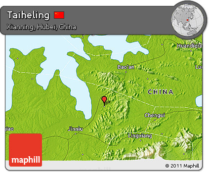 Physical 3D Map of Taiheling