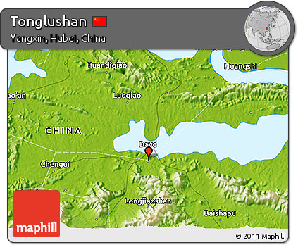 Physical 3D Map of Tonglushan