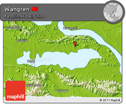 Physical 3D Map of Wangren