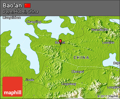 Physical 3D Map of Bao'an