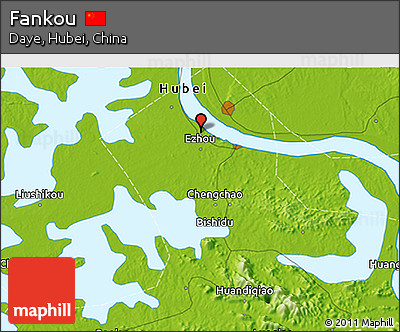 Physical 3D Map of Fankou