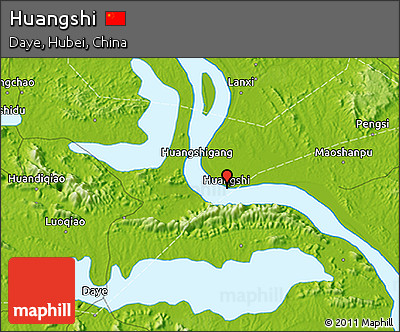 Physical 3D Map of Huangshi
