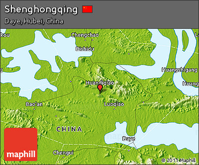 Physical 3D Map of Shenghongqing