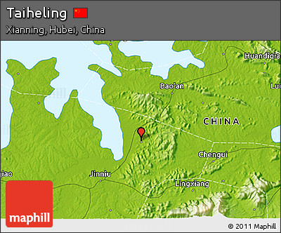 Physical 3D Map of Taiheling