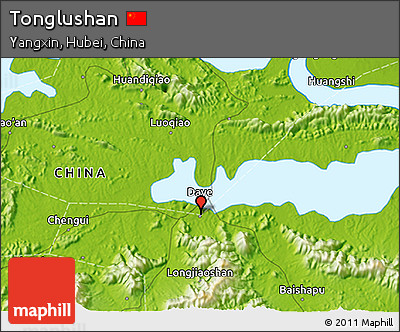 Physical 3D Map of Tonglushan
