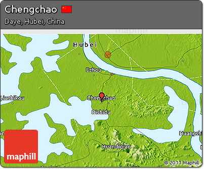 Physical 3D Map of Chengchao