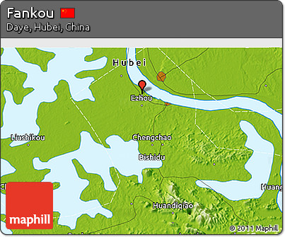 Physical 3D Map of Fankou