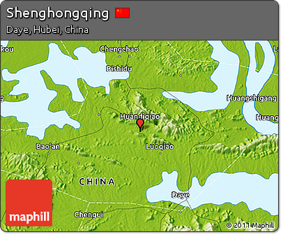 Physical 3D Map of Shenghongqing
