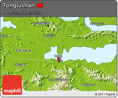 Physical 3D Map of Tonglushan