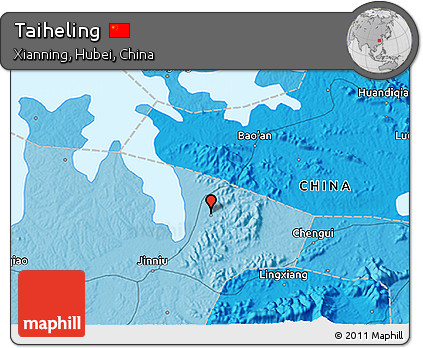 Political 3D Map of Taiheling
