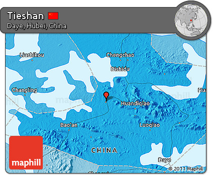 Political 3D Map of Tieshan