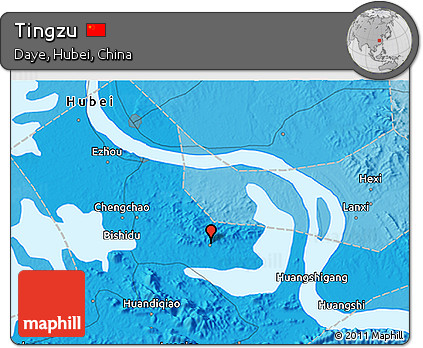 Political 3D Map of Tingzu