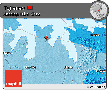 Political 3D Map of Tujianao