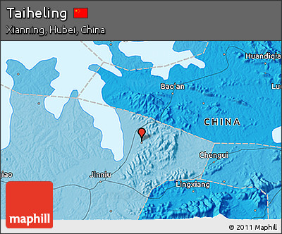 Political 3D Map of Taiheling