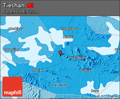 Political 3D Map of Tieshan