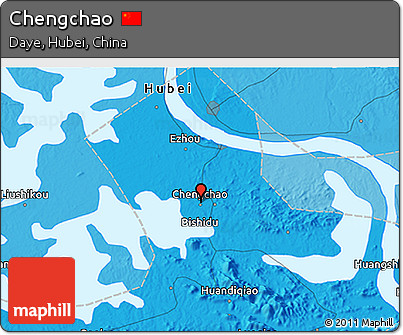 Political 3D Map of Chengchao