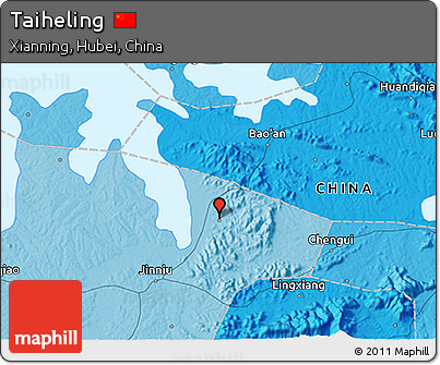 Political 3D Map of Taiheling