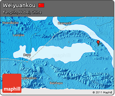 Political 3D Map of Weiyuankou