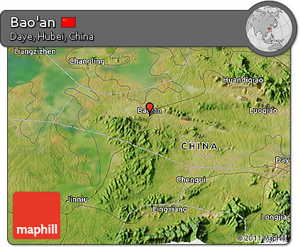 Satellite 3D Map of Bao'an