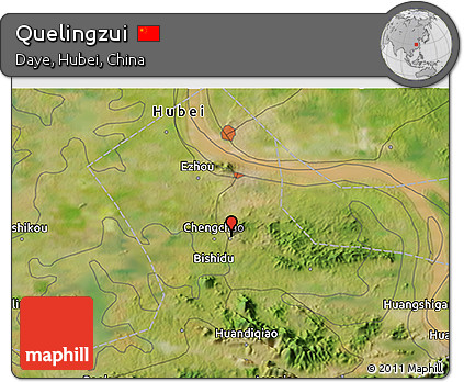 Satellite 3D Map of Quelingzui