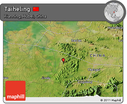Satellite 3D Map of Taiheling