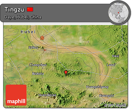 Satellite 3D Map of Tingzu