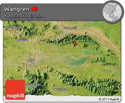 Satellite 3D Map of Wangren