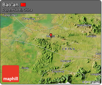 Satellite 3D Map of Bao'an