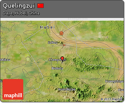 Satellite 3D Map of Quelingzui