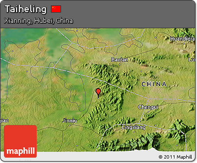 Satellite 3D Map of Taiheling