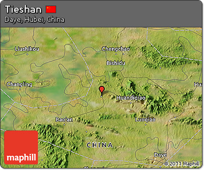 Satellite 3D Map of Tieshan