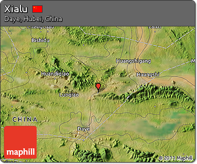 Satellite 3D Map of Xialu