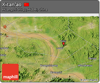 Satellite 3D Map of Xitan'ao