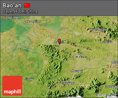 Satellite 3D Map of Bao'an