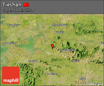 Satellite 3D Map of Tieshan