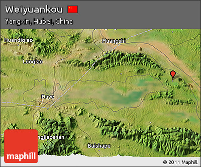 Satellite 3D Map of Weiyuankou