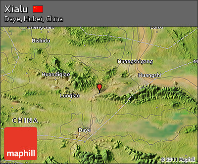 Satellite 3D Map of Xialu