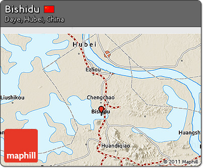 Shaded Relief 3D Map of Bishidu
