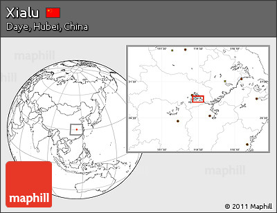 Blank Location Map of Xialu
