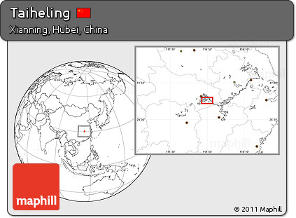 Blank Location Map of Taiheling