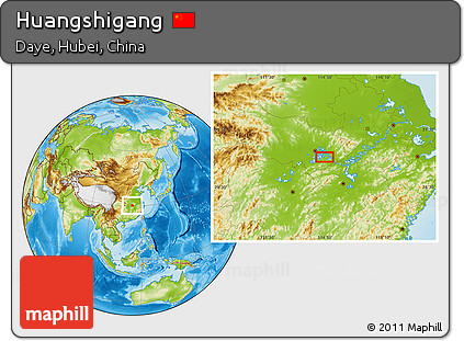 Physical Location Map of Huangshigang