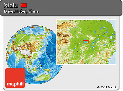 Physical Location Map of Xialu
