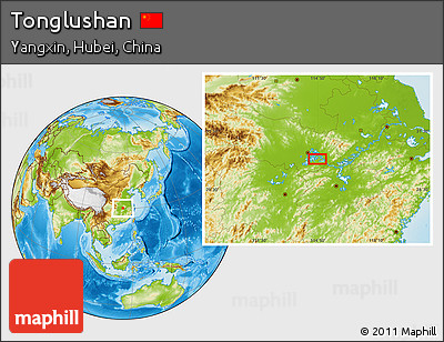 Physical Location Map of Tonglushan