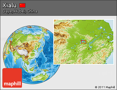 Physical Location Map of Xialu