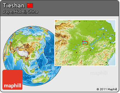 Physical Location Map of Tieshan