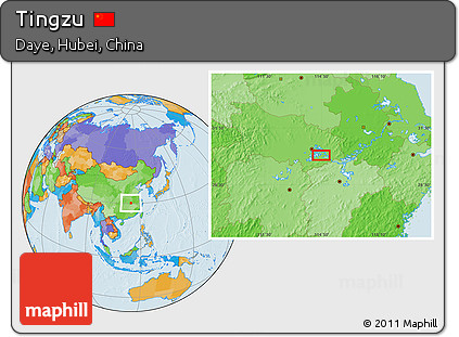 Political Location Map of Tingzu