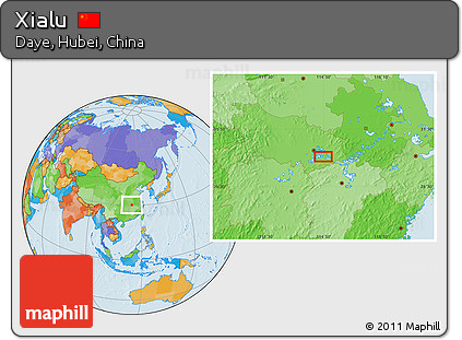 Political Location Map of Xialu
