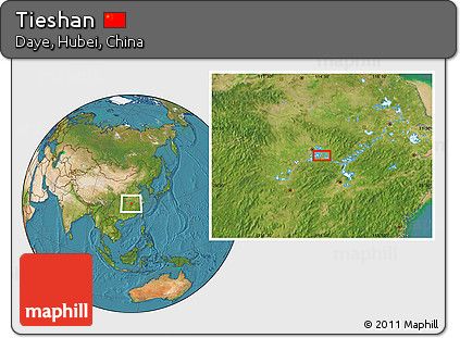 Satellite Location Map of Tieshan